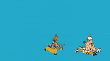 Minimalist Moomin Wallpaper