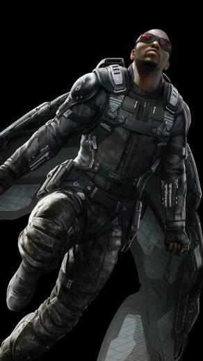 Falcon Sam Wilson Marvel Comics Superhero Dark