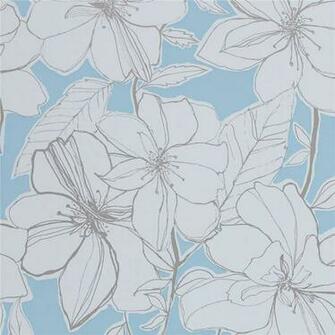Home Blue Cream Spirit Boutique Harlequin Wallpaper