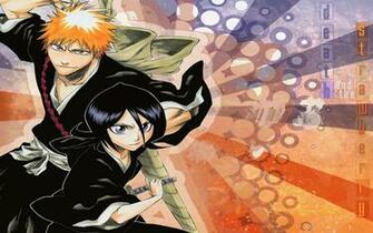 The Bleach Anime Wallpaper Titled Ichigo And Rukia