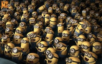 Crowd Despicable Me Cartoon Movie Wallpaper