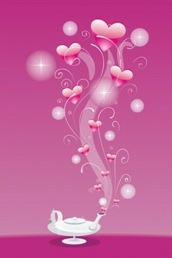 Love Aladin Lamp Smoke iPhone HD Wallpaper