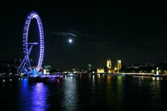 River Thames Moon Wallpaper Desktop