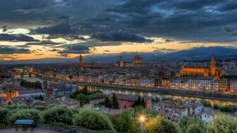 Italy Buildings Panorama HDr Wallpaper Background 4k Ultra HD