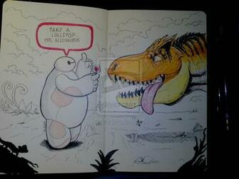 Baymax And Allosaurus By Kitsunekei1