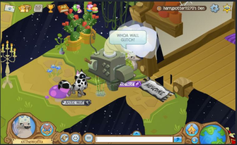 Animal Jam Wall Glitch In My Best Friend S Den Wtf