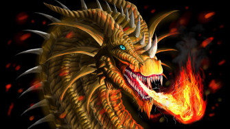 Gold Dragon Wallpaper HD