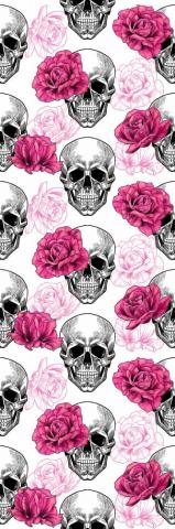 Ebern Designs Aston Removable Skull Roses L X W Peel And
