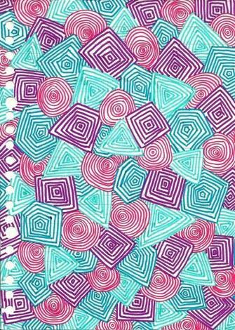 Pink Purple Blue Turquoise Yay By Plasticzebra