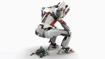 Robot White Parts Sci Fi Humor Sadic Wallpaper Background