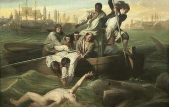 Wallpaper Picture Painting Watson And The Shark