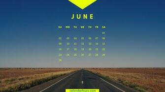 June Calendar HD Wallpaper Printable