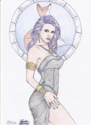Illyria Drawings Character Disney Princess
