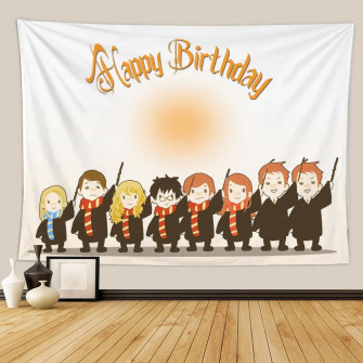 Harry Potter Happy BirtHDay Background Party Decoration