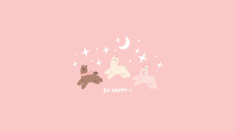 Kawaii Pink Aesthetic Desktop Wallpaper Top