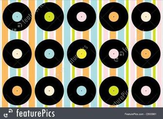 Illustration Of Vintage Vinyl Record Wallpaper