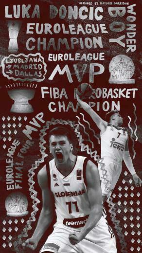 Luka Doncic Silver Sharpie Design On