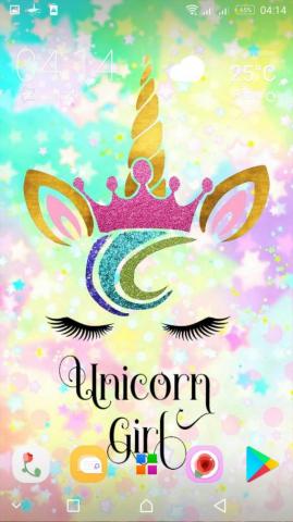Girly Unicorn Wallpaper On