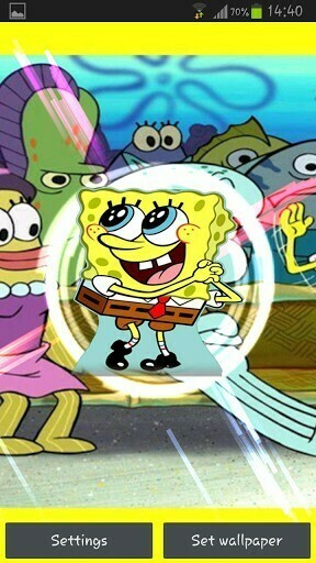 Bigger Spongebob Live Wallpaper For Android Screenshot