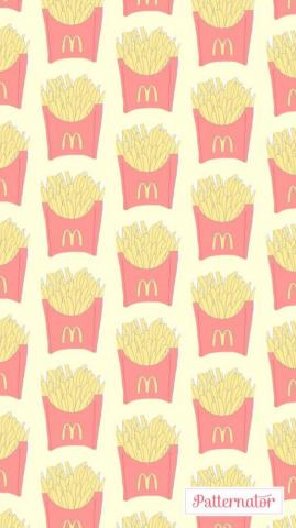 Fries Wallpaper iPhone Background Girly Cute