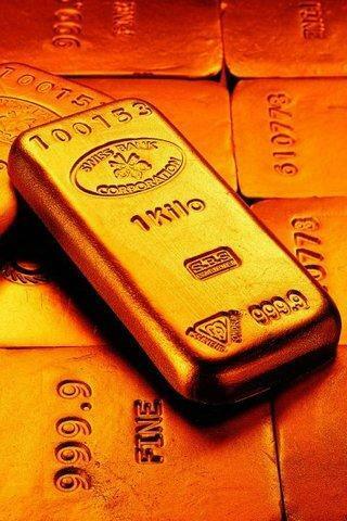 Gold Bars iPhone Wallpaper Mobile