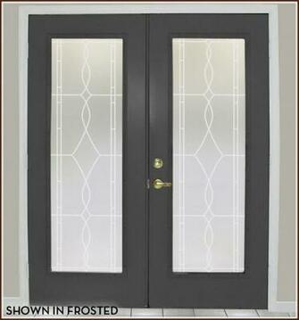 Etched Glass Privacy Film Allure Leaded Window