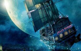 Jolly Roger Ship Pan Wallpaper