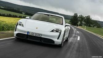 Porsche Taycan Turbo S Color Carrara White Metallic