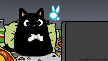 The Gamercat Gamer Cat Comics Animals Artwork