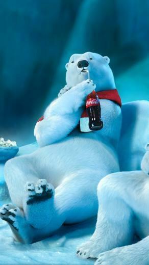 Eisb R Trink Coca Cola iPhone Hintergrundbilder