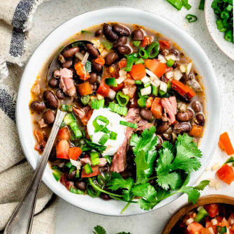 Enjoy A Cozy Bowl Of Classic Black Bean Soup Wallpaper