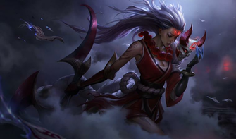 Upscaled Blood Moon Diana Splash Art For Your Desktop Background