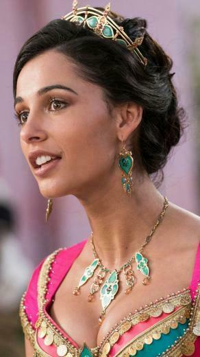 Naomi Scott As Princess Jasmine In Aladdin Movie Wallpaper