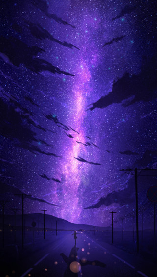 Purple Galaxy Wallpaper