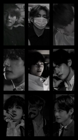 Kim Taehyung Black Wallpaper