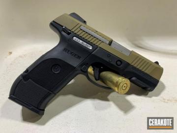Ruger Sr9c Slide Coated With Coyote Tan Cerakote