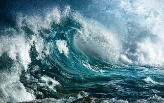 Sea Ocean Dark Waves Blue Nature Computer Wallpaper