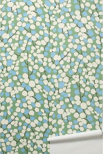 Wallpaper From Anthropologie Inspired By Pussy Willows This