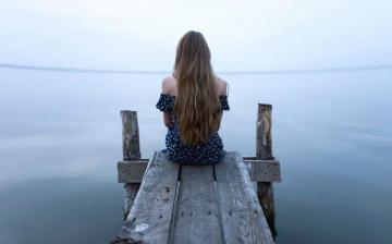 Girl Sitting Alone Wallpaper Check More At