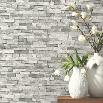 International Slate Wallpaper Light Grey