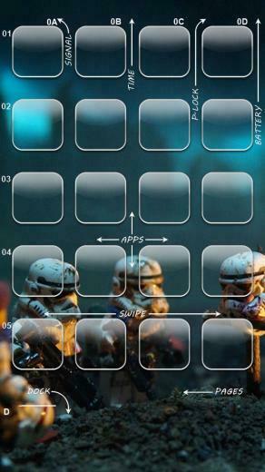 Star Wars iPhone Icon Wallpaper 5s