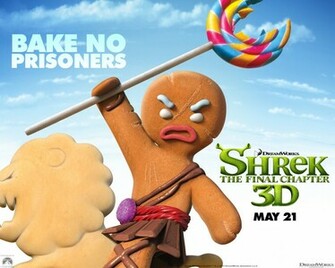 Gingy The Gingerbread Man From Shrek Forever After Desktop Wallpaper