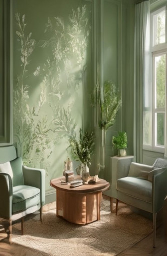 Sage Green Wallpaper