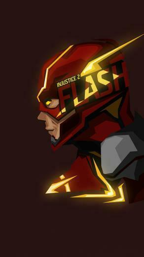 Wallpaper Flash Headshot Art iPhone