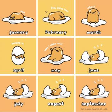 Gudetama On Which Month Is Your Mood 2020challenge