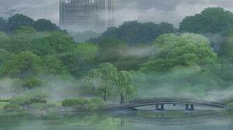 Rain Makoto Shinkai The Garden Of Words Wallpaper