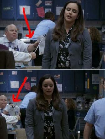 In The Background Of This Scene You Can See That Hitchcock And