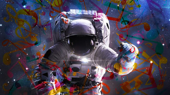 Psychedelic Astronaut Pixshark Image