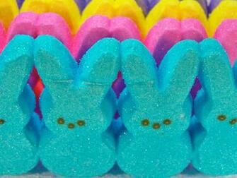 Peeps Wallpaper Blue Bunny