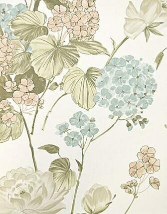 Penrose Floral Wallpaper Bold Print In White With